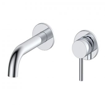Abacus Iso Chrome Wall-mounted Basin Mixer Tap - TBTS-34-1602