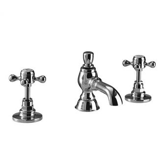 Imperial Victorian 3-Hole Extended Basin Mixer w/Pop-up Waste