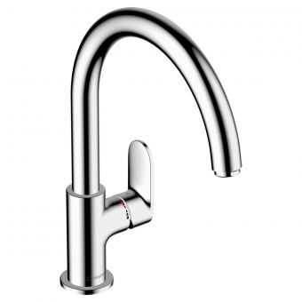 hansgrohe Vernis Blend M35 Single Lever Kitchen Mixer 210 with Swivel Spout in Chrome - 71870000