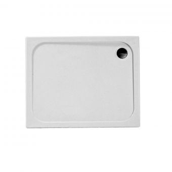 Merlyn MStone 50mm Low Profile Large Rectangular Shower Tray White 1100mm 760mm D1176RT
