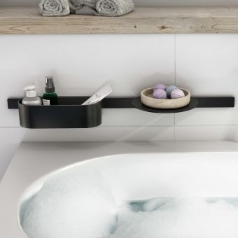 hansgrohe WallStoris Bath Tub Bundle in Matt Black - 27966670