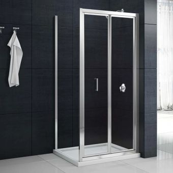 Merlyn MBox Loft Bi-Fold Shower Door in Chrome