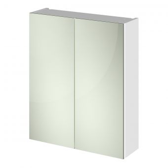 Nuie Arno 600mm Wall Mounted Mirror Cabinet in White