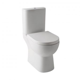 UK Bathrooms Essentials Mackenzie Rimless Close Coupled Toilet