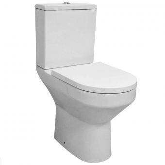 UK Bathrooms Essentials Benue Comfort Height Close Coupled Toilet