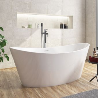 Amara Coxwold Acrylic Freestanding Bath in White