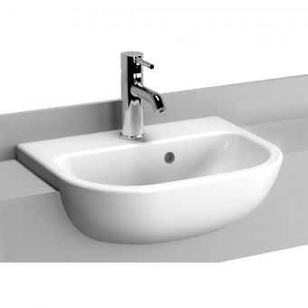 VitrA S20 Short Projection Semi-recessed Basin - 5521WH