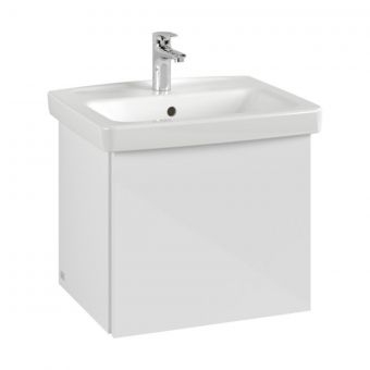 Villeroy And Boch Newo 550mm Vanity Unit and Basin in Satin White