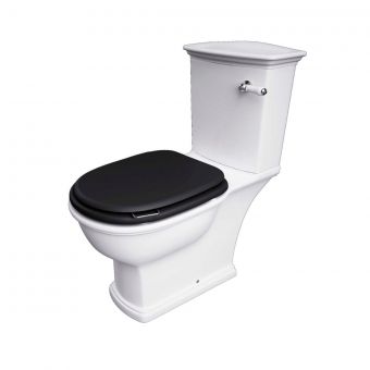 RAK Washington Replacement Soft Close Toilet Seat in Matt Black - RAKWTNSEAT504