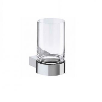 Keuco Plan Tumbler Holder - complete with crystal glass tumbler - 14950019000