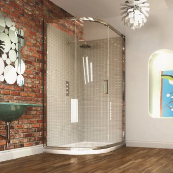 Merlyn Series 8 Single Door Offset Quadrant Shower Enclosure 