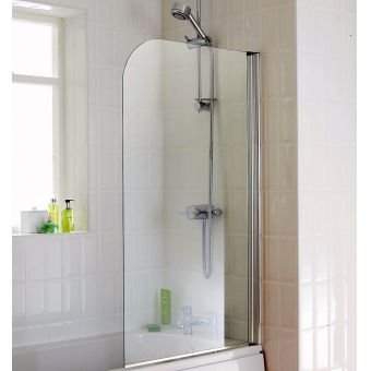UK Bathrooms Essentials Element 750 x 1300mm Bath Screen