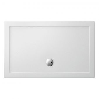 Crosswater (Simpsons) Rectangular 35mm Acrylic Shower Tray with Centre Waste