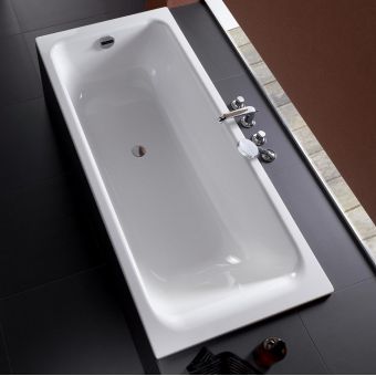 Bette Select Steel Bath With Overflow Foot End - 3412-000