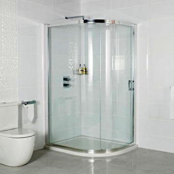 Roman Embrace Single Door Offset Quadrant Shower Enclosure