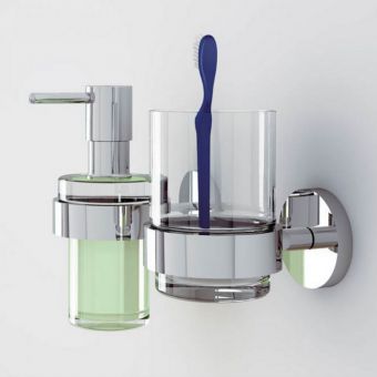 Grohe Essentials Glass Tumbler with Holder - 40447001