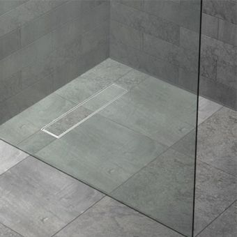 Kudos FLOOR4MA Wetroom Shower Base with Linear Drain - WRLT12900