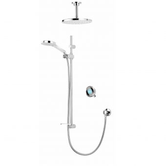 Aqualisa Q Smart Concealed Shower with Ceiling Mounted Fixed & Adjustable Heads