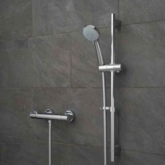 Vado Prima Thermostatic 3 Function Shower Kit with Wall Brackets - PRIMABOX4/B-MF-C/P