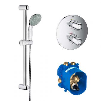 Grohe Grohtherm 1000 Shower Set with Concealed Thermostatic Valve - 34575001