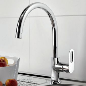 Grohe BauLoop Single-lever Kitchen Sink Mixer Tap - 31368000