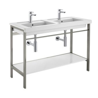 Roca Prisma 1200mm Double Basin with Metal Structure - 856750001