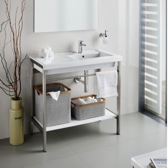 Roca Prisma 900mm Basin with Metal Structure