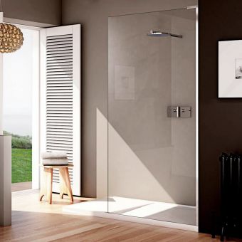 Matki EauZone Plus Wet Room Panel with Shower Tray