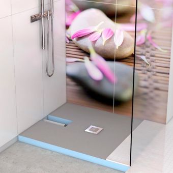 Wedi Fundo Plano Shower Base with Integrated Waste - 073735604