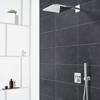 Grohe Grohtherm SmartControl Perfect Shower System with Rainshower 310 SmartActive Cube Shower Head - 34706000
