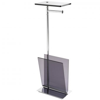 Inda Avenue Stand with Paper & Magazine Holder - A57850DL