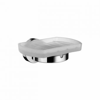 Smedbo Home Holder with glass soap dish - HK342