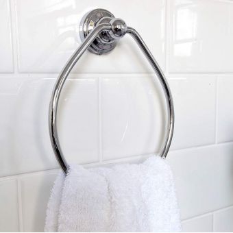 Perrin and Rowe Traditional 150mm towel Ring - 6935CP