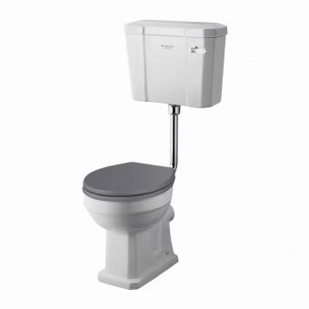 Bayswater Fitzroy Comfort Height Low Level Toilet with Ceramic Lever Flush - BAYC019