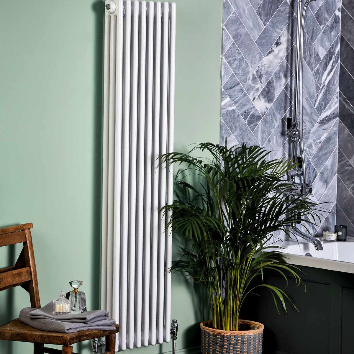picture of a traditional bathroom radiator