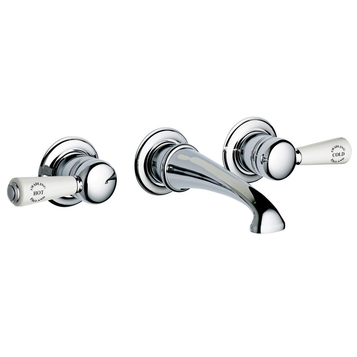 Swadling Invincible Wall Mounted Lever Basin Taps - 7690NP