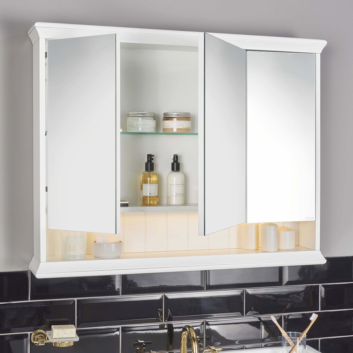 Bathroom Mirror Cabinet Black - Black Mirror Bathroom Cabinet