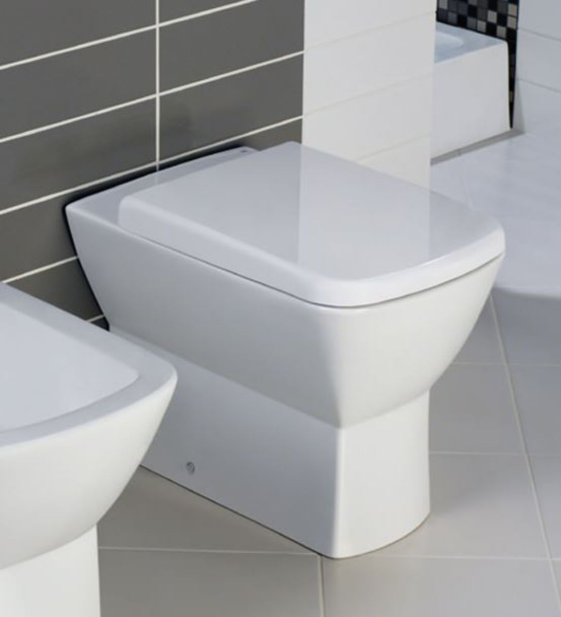 RAK Summit Back to Wall Toilet Pan with Seat SUMBTWPAN/SC UK Bathrooms