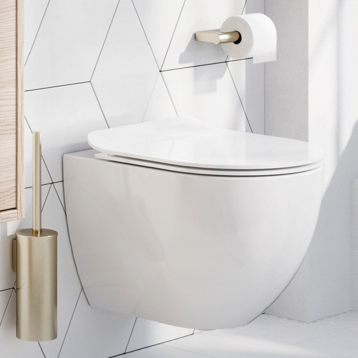 Crosswater Glide II Wall Hung Rimless Compact WC