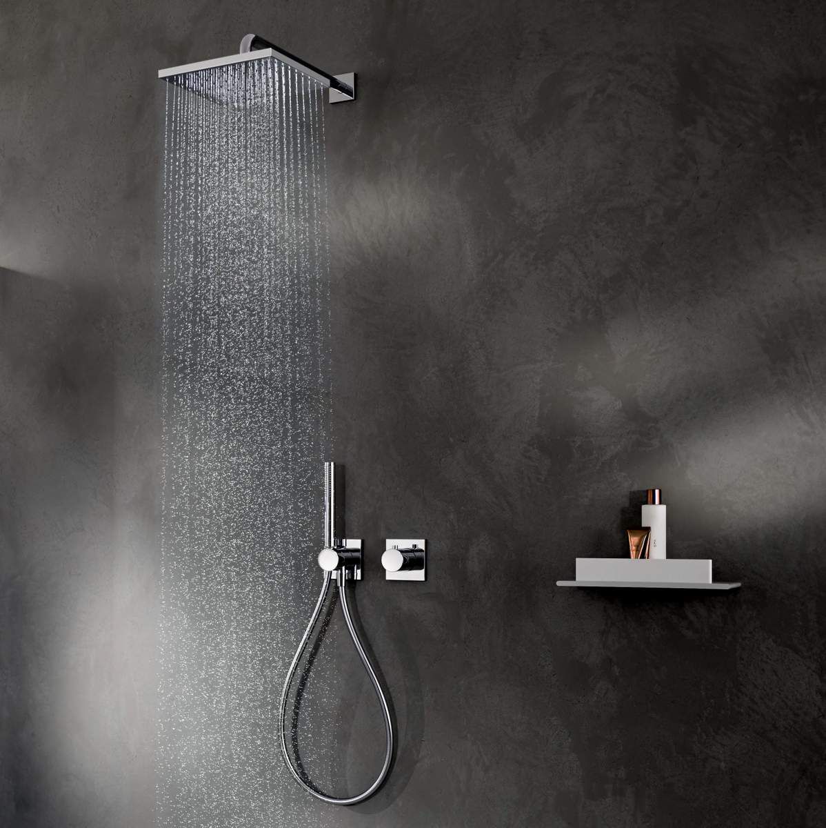 picture of a concealed valve shower
