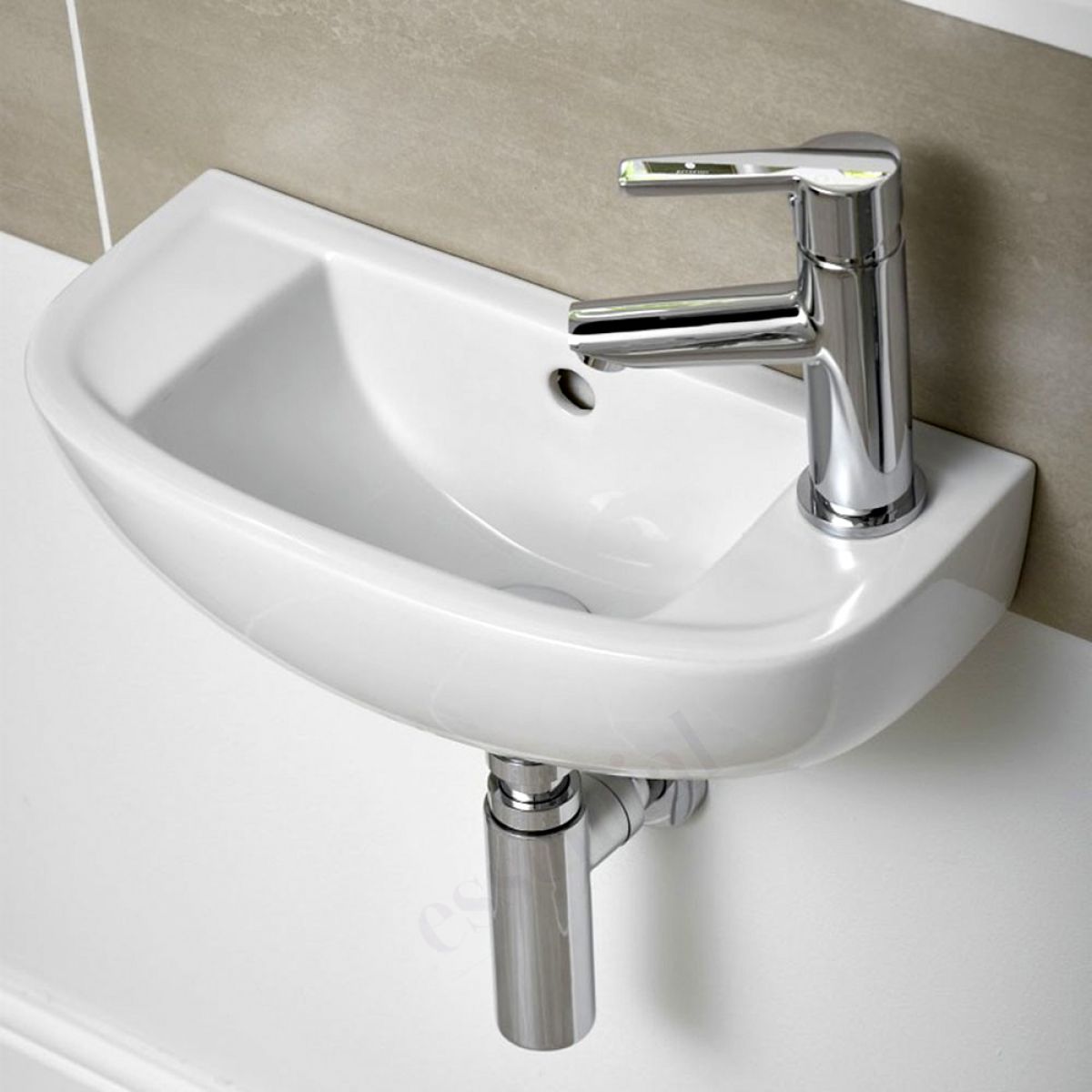UK Bathrooms Essentials Lily Slimline Basin 45cm
