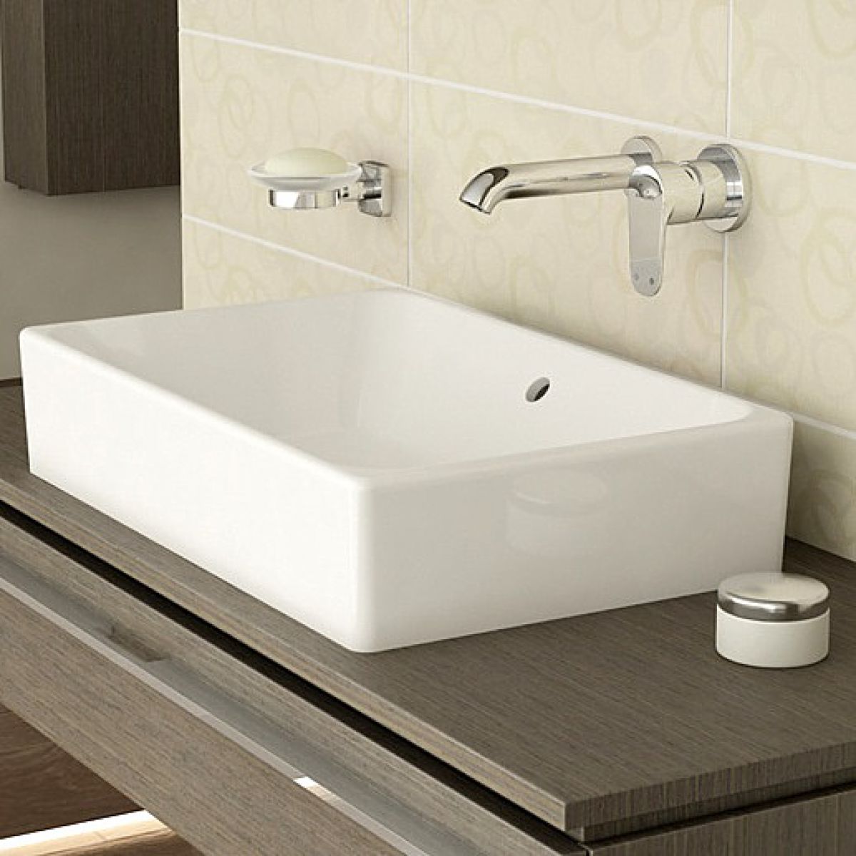 Vitra Options Nuo Rectangular Countertop Basin Uk Bathrooms