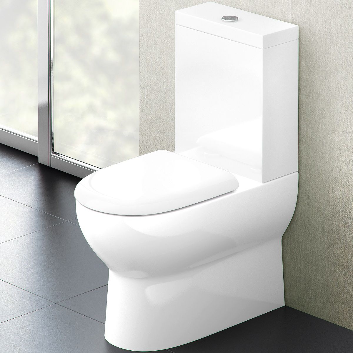Britton Compact  Close Coupled Toilet  CM0006 UK Bathrooms