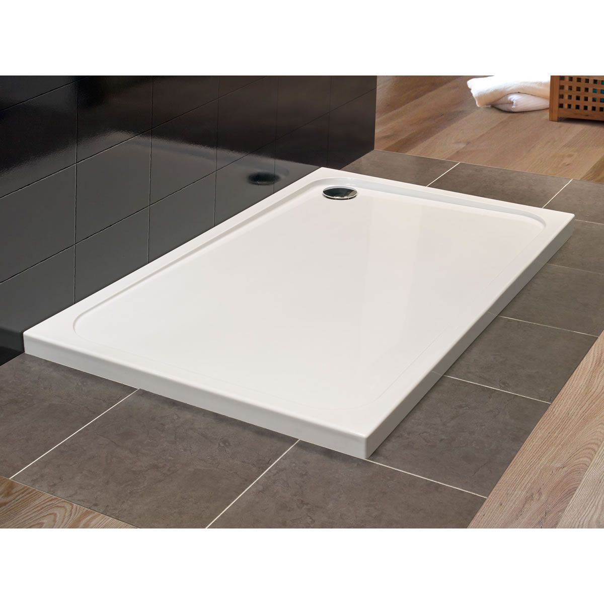 The Merlyn MStone 50mm Low Profile Large Rectangular Shower Tray