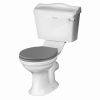 Bayswater Porchester Close Coupled Toilet with White Lever Flush - BAYC106