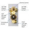 Bayswater Traditional Twin Concealed Shower Valve with Diverter