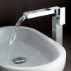 Vado Synergie Extended Basin Mixer Tap with Waterfall Spout - SYN-100E/SB-C/P