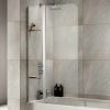Sommer Extended Half Radius Bath Screen with Fixed Panel - SOB56
