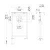 Abacus Easi-plan Adjustable Height Basin Frame - EPBA-05-0005