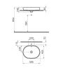 VitrA M-Line Oval Countertop Basin - 59420030012